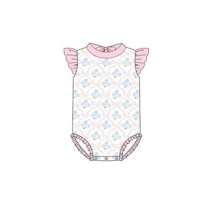 12.5 MOQ:5pcs S0656 pre-order baby girl clothes flower girl summer swimsuit beach wear