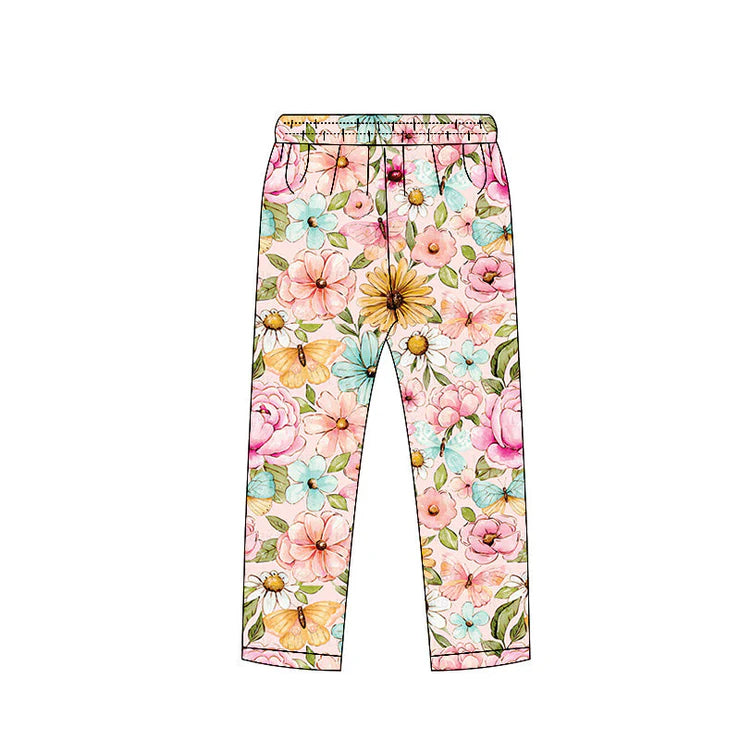 11.8 MOQ:5pcs P0963 pre-order baby girl clothes flower girl winter pant