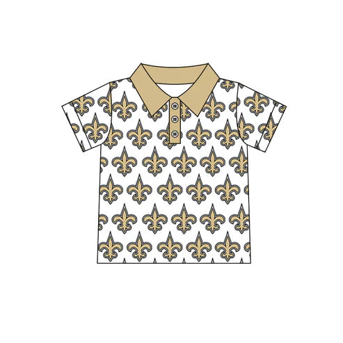 8.1 Custom Moq 5 Baby Boys Khaki Saint Team Short Sleeve Tee Pullovers Shirts Tops