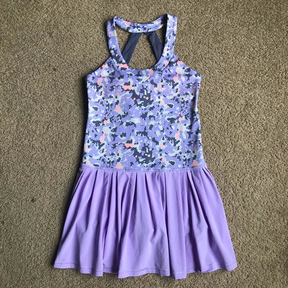 11.15 MOQ:5pcs GSD3099 pre-order toddler clothes purple girl yoga summer dress