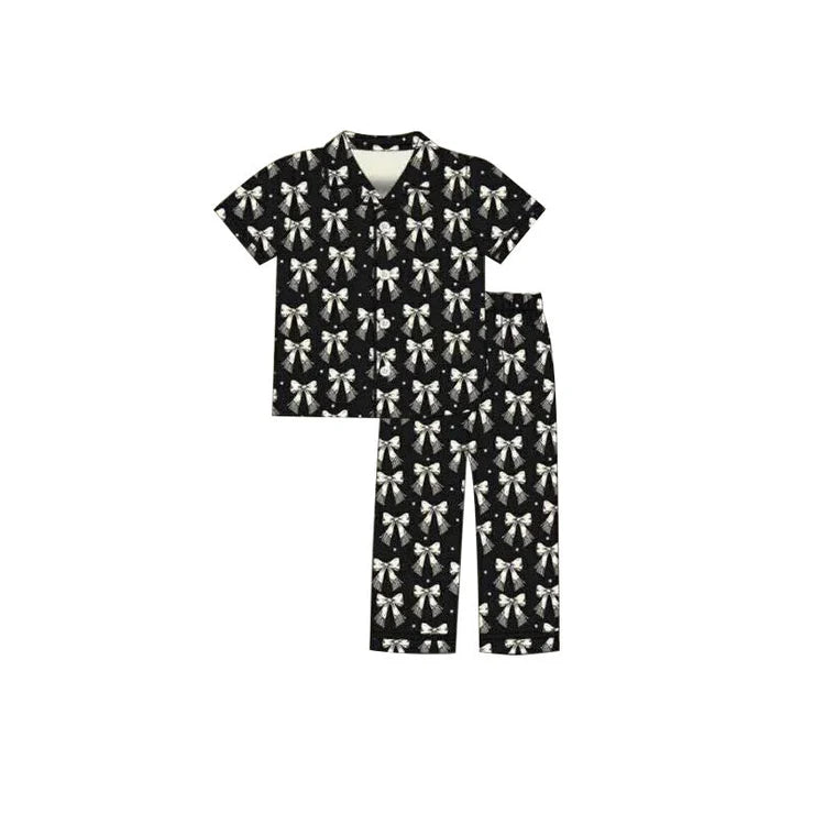11.18 MOQ:5pcs GSPO1915 pre-order adult clothes bows women pajamas set