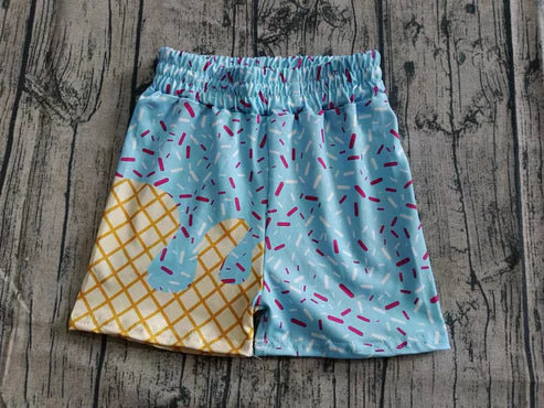 7.30 SS0635 Baby Girls Blue Drip Team Shorts Bottom Preorder