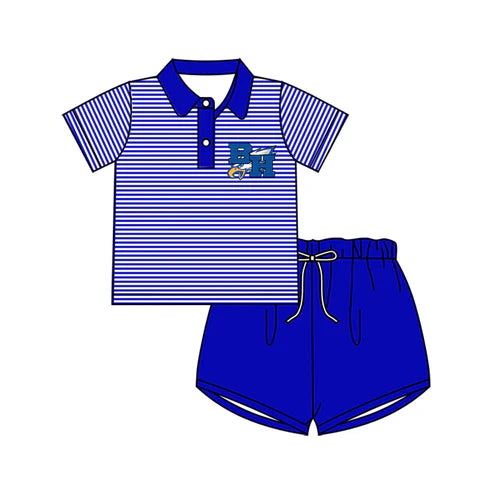 7.4 Custom Moq 3 Baby Boys BH Eagles Team Pullover Shirt Shorts Clothes Sets