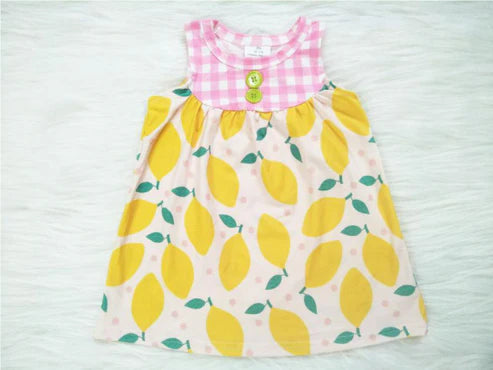 4.7 A14-21 lemon button skirt