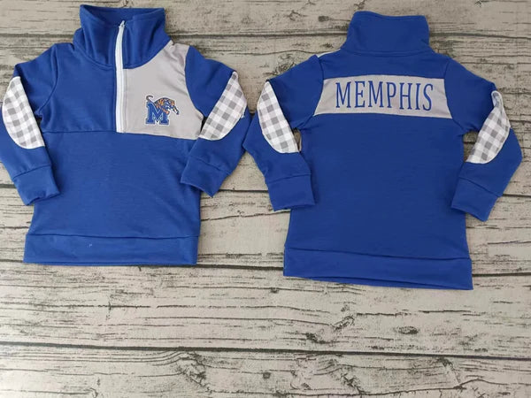 4.30 Preorder moq 3 Baby Boys Team Blue Pullover Shirt Tee Shirts