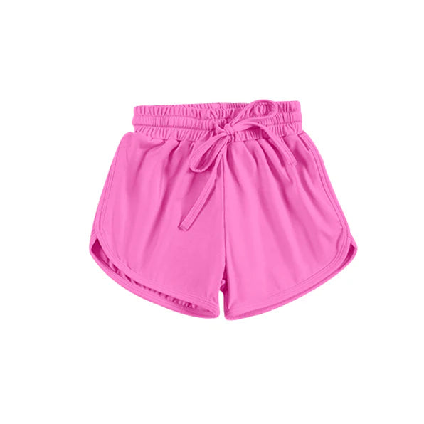 3.27 SS0503 Baby Girls Hot Pink Belt Yoga Shorts Bottoms Preorder