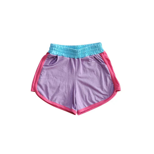 4.11 SS0555 Baby Girls Lavender Pockets Yoga Shorts Bottoms Preorder