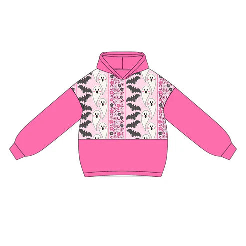 5.22 GT1036 Baby Girls Pink Long Sleeves Bats Ghosts Hoodies Top Preorder