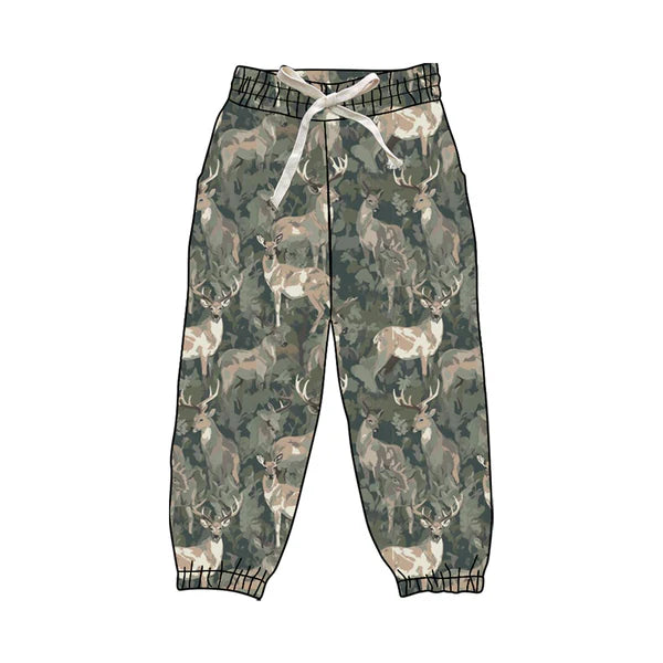8.28 P0831 Adult Women Olive Deer Camo Yoga Jogger Bottom Preorder