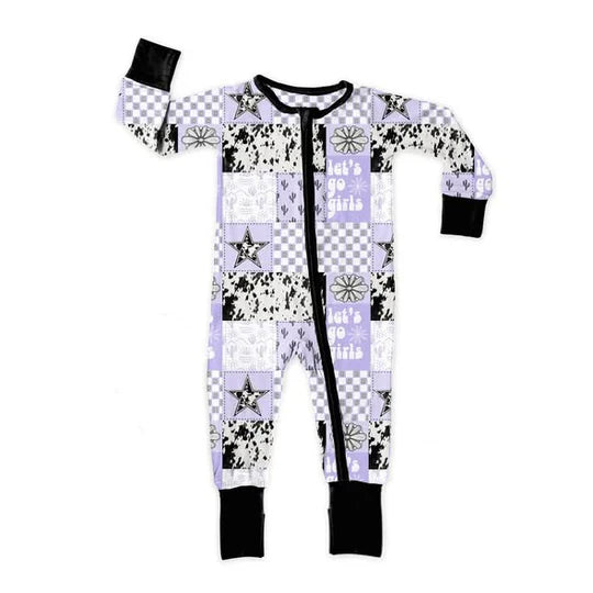 12.12 MOQ:5pcs LR2989 pre-order baby boy clothes milk cow print toddler boy winter romper