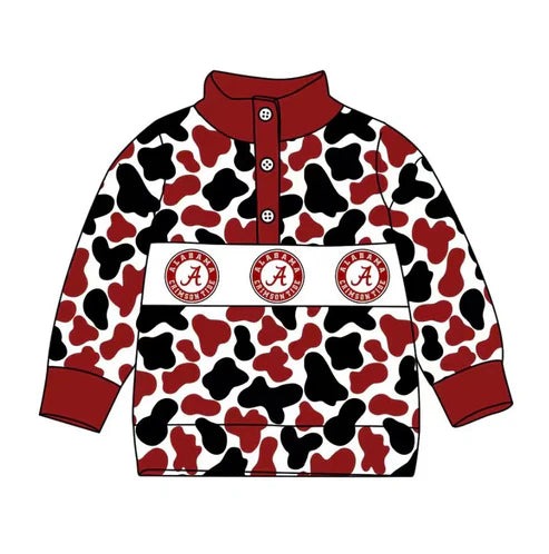 10.13 Custom Moq 8 Baby Boys Alabama Team Buttons Pullovers Tops