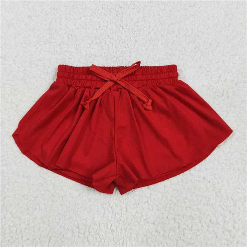 6.26 Sibling (1-5) Baby Girls 10 Colors Skort Yoga Shorts Bottoms