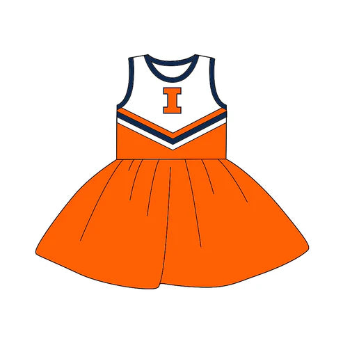 5.2 Baby Girls Team Sleeveless 22 A-Line DressesPreorder(moq 3)