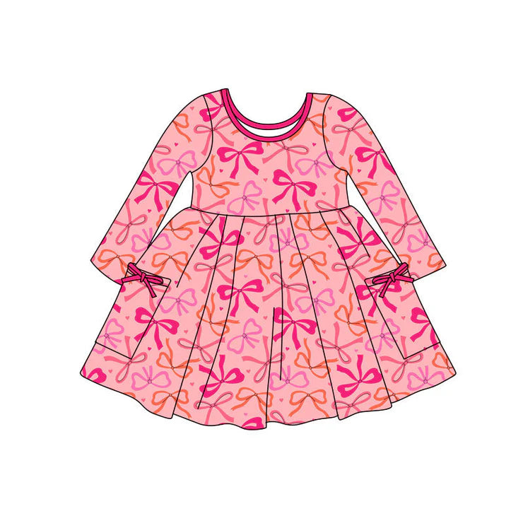 11.11 MOQ:5pcs GLD1490 pre-order toddler girl clothes bows print girl Valentine dress(副本)MOQ:5pcs GLD1491 pre-order toddler girl clothes bows print girl Valentine dress