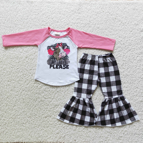 RTS NO MOQ ETA 5/7days Arrived 6 A25-29 girl outfit long sleeve trousers outfit cartoon outfit