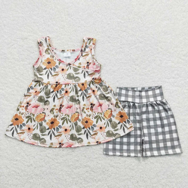 3.14 Sibling Baby Girls Summer Tunic Top Shorts Clothes Sets