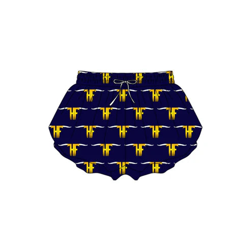 8.30 Custom Moq 5 Baby Girls Navy HF Team Shorts Bottoms