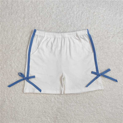 5.9 Sibling Baby Girls Cotton Bows Sports Shorts Bottoms