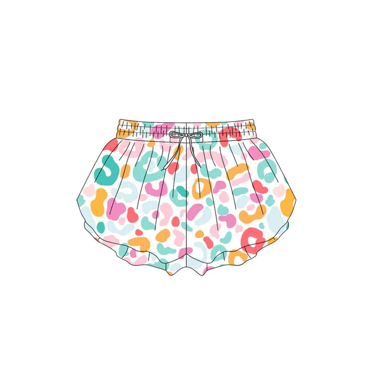 4.18 SS0592 Baby Girls Pink Blue Leopard Summer Shorts Bottoms Preorder