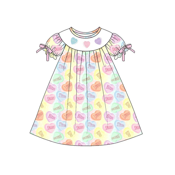 11.13 MOQ:5pcs GSD3081 pre-order toddler clothes heart girl valentine summer dress