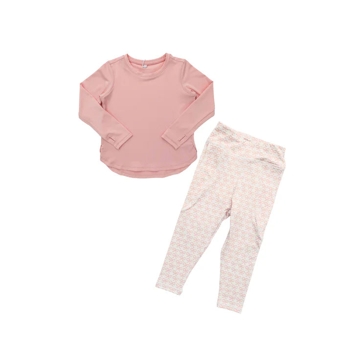 11.20 MOQ:5pcs GLP3174 pre-order toddler girl clothes bows print girl winter yoga set