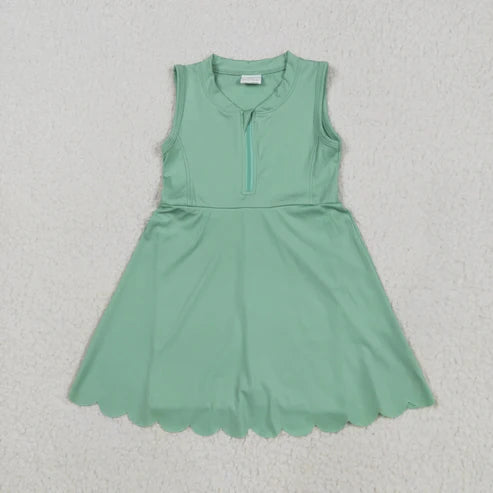 5.21 Sibling Baby Girls Yoga Zip Active Wear Skort Knee Length Dresses
