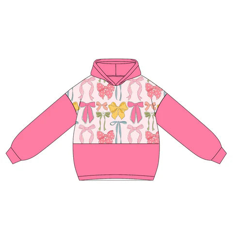 5.22 GT1034 Baby Girls Watermelon Long Sleeves Colorful Bows Hoodies Top Preorder