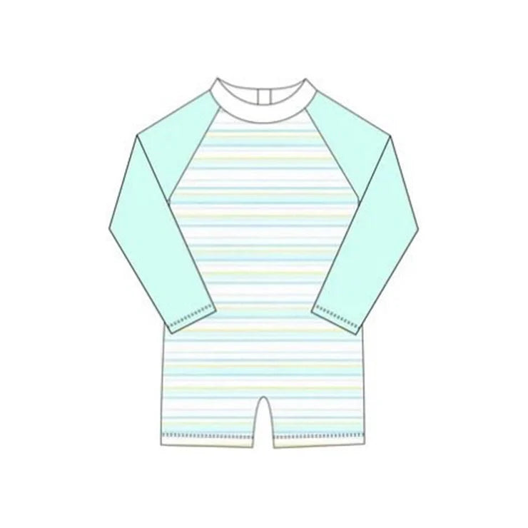 12.5 MOQ:5pcs S0650 pre-order baby boy clothes blue boy summer swimsuit beach wear