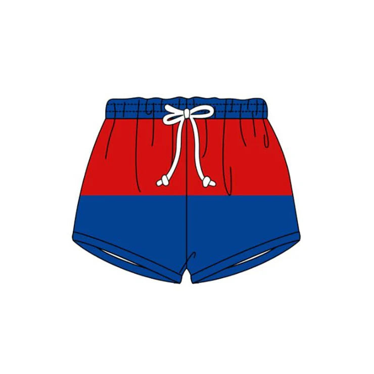 12.1 MOQ:5pcs S0646 pre-order baby boy clothes red boy summer swim shorts
