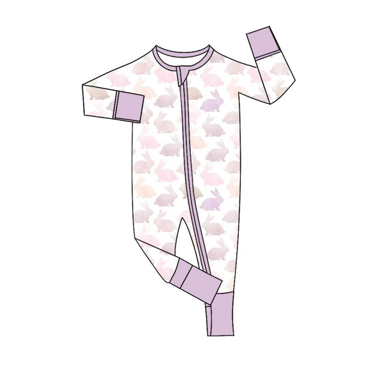 11.14 MOQ:5pcs LR2906 pre-order baby girl clothes bunny toddler girl easter romper