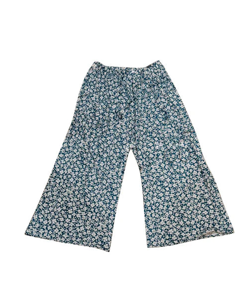 10.23 P0910 Baby Girls Small Flowers Flare Bottom Pants Preorder