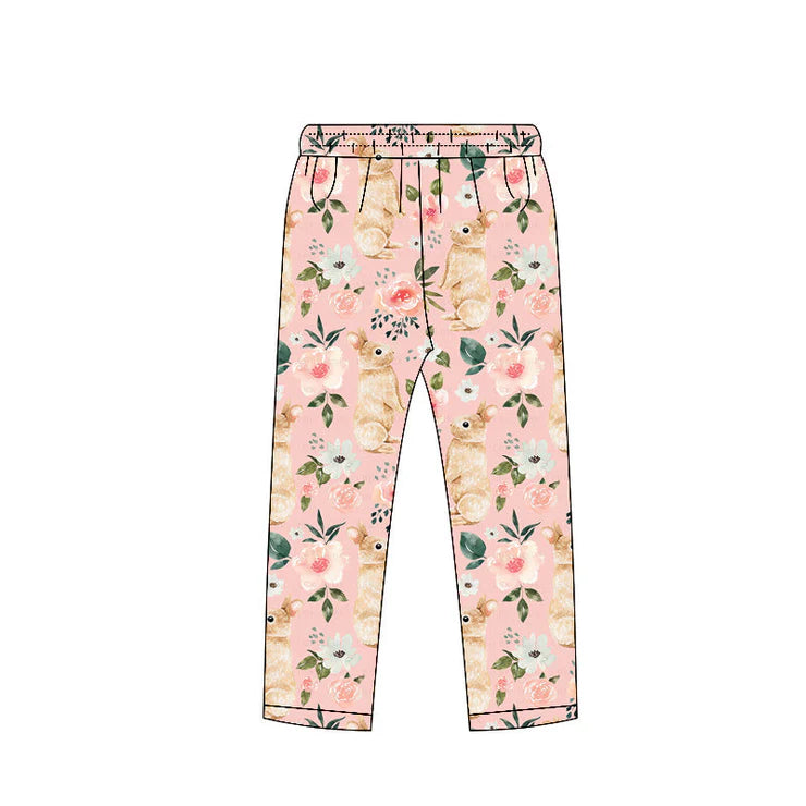 11.7 MOQ:5pcs P0962 pre-order baby girl clothes rabbit girl easter winter pant