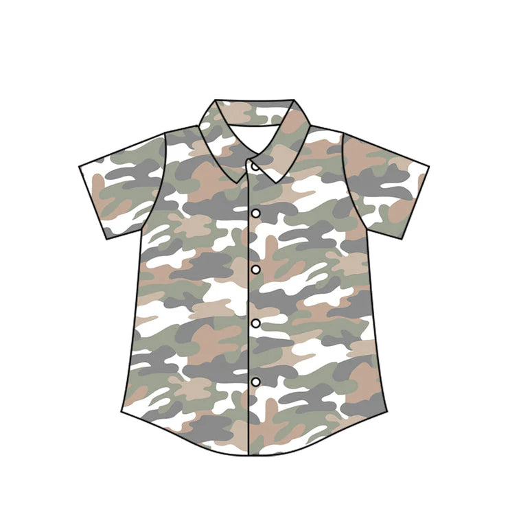 11.19 MOQ:5pcs BT1565 pre-order toddler boy clothes camo boy summer top shirt