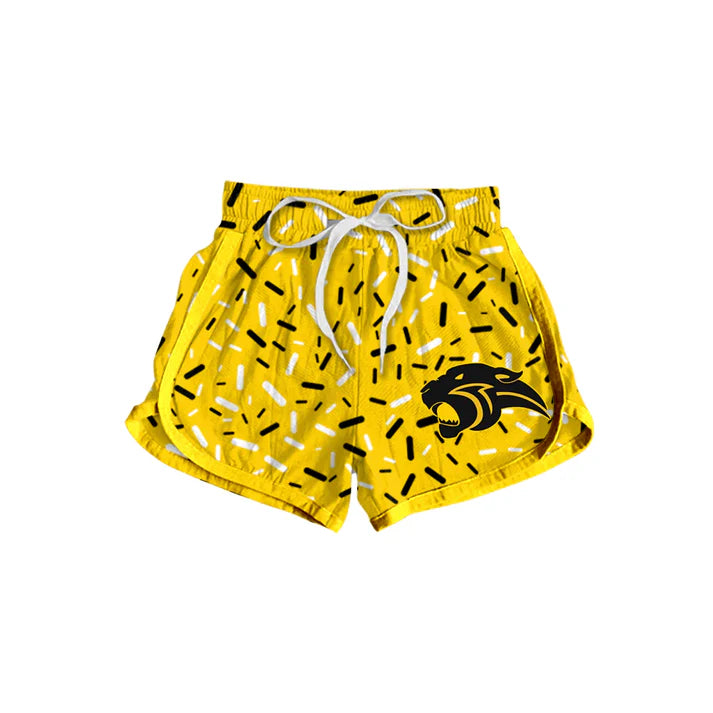 7.9 Custom Moq 3 Baby Girls Golden Sprinkles Team Sports Shorts