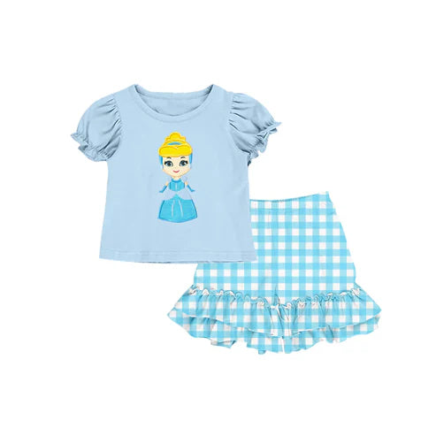 6.23 Custom Moq 3 Baby Girls Princess Tee 8 Shirt Ruffle Shorts Clothes Sets