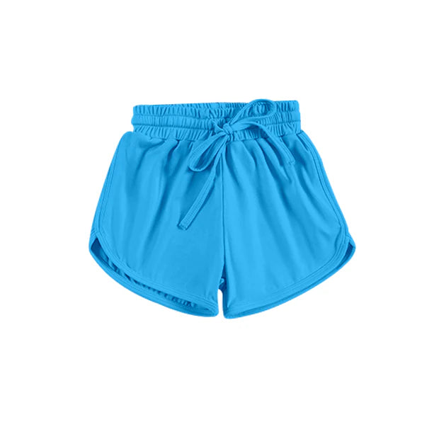 3.27 SS0504 Baby Girls Hot Blue Belt Yoga Shorts Bottoms Preorder