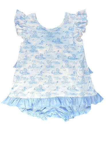 12.22 MOQ:5pcs GSSO3061 pre-order baby girl clothes pubby print toddler girl summer outfit