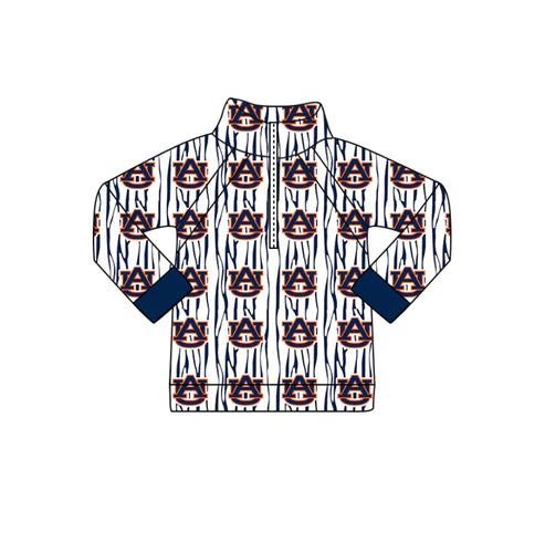 11.4 Baby Boys Navy AU Team Pullover Jackets Tops