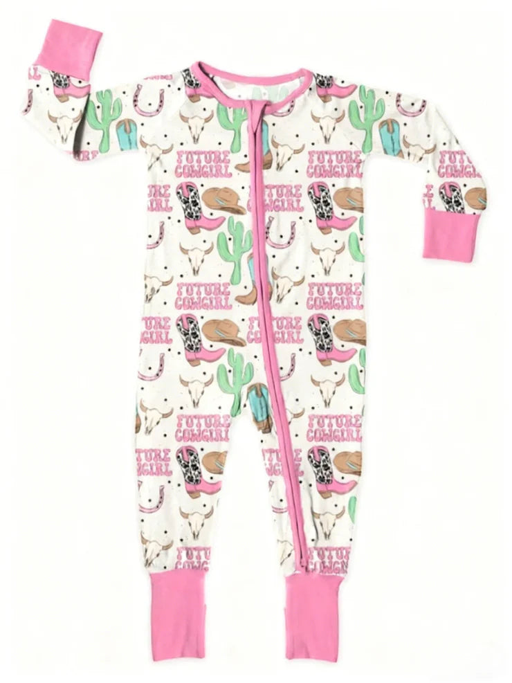 12.4 MOQ:5pcs LR2945 pre-order baby girl clothes cowboy toddler girl winter romper