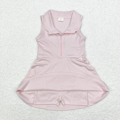 4.19 Sibling 8 Colors Baby Girls Athletic Zip Active Wear Work Out Dresses