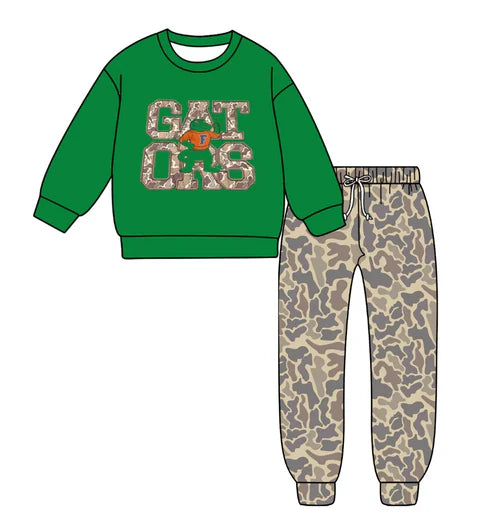 10.9 Custom Moq 5 Baby Boys Green Florida Top Camo Pants Team Clothes Sets