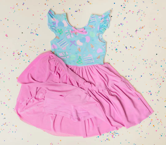 12.23 MOQ:5pcs GSD3360 pre-order toddler clothes cake girl yoga summer dress