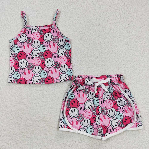 4.19 Sibling Baby Girls Summer Straps Shirts Shorts Clothes Sets