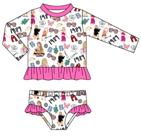 5.15 girls country music singer swimsuit Two-piece