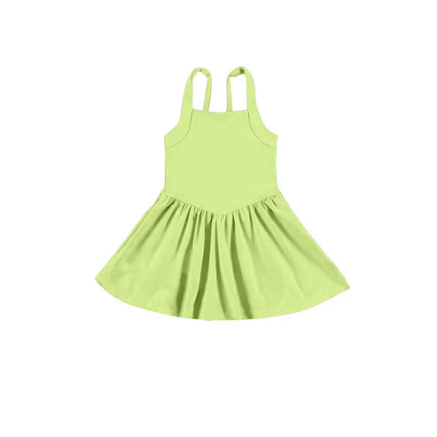 5.10 GSD2561 Baby Girls Aqua Strap Activity Wear Yoga Knee Length Dresses Preorder