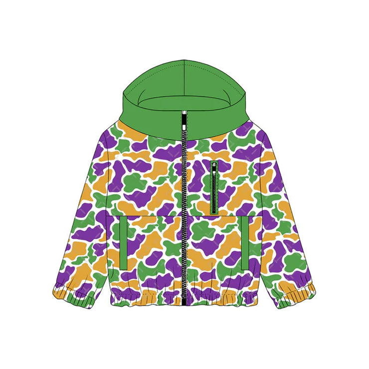 11.20 MOQ:5pcs BT1568 pre-order toddler boy clothes camo boy mardi gras winter top shirt
