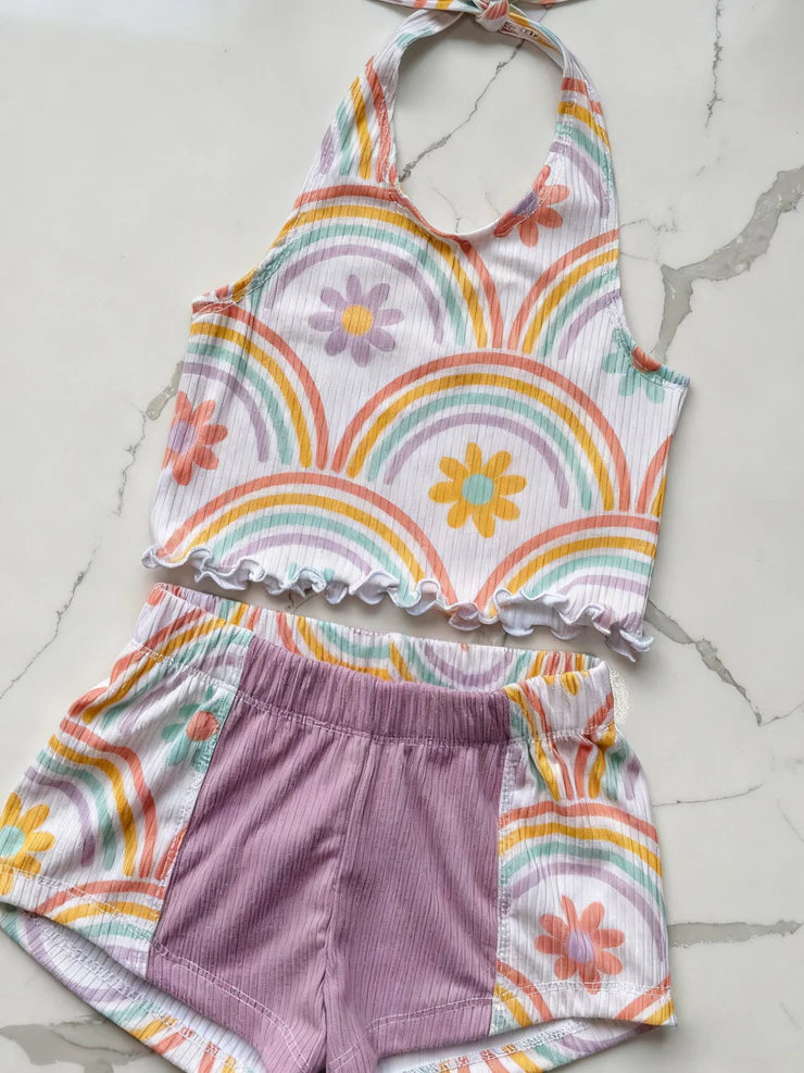 11.21 MOQ:5pcs GSSO2890 pre-order baby girl clothes flower toddler girl summer outfit