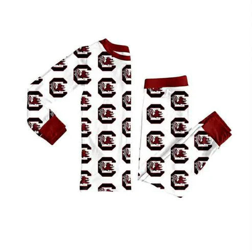 10.9 Custom Moq 5 Baby Girls Red Bulls C Top Pants Team Pajamas Sets
