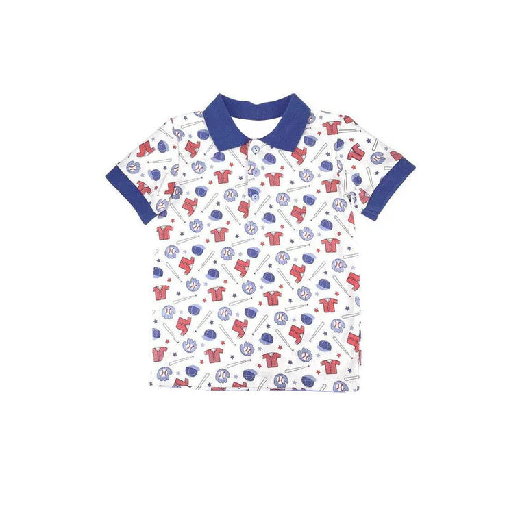 11.11 MOQ:5pcs BT1539 pre-order toddler boy clothes baseball boy summer top shirt