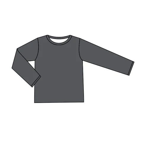 5.29 GT0782 Baby Girls Dark Grey Long Sleeve Tee Shirts Tops Preorder